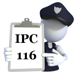 IPC 116 India Penal Code IPC-116