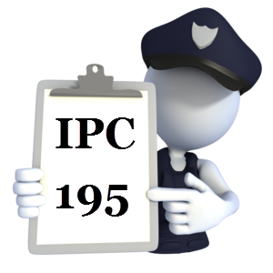 IPC 195 Indian Penal Code IPC-195